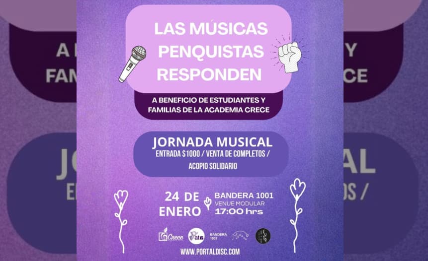 Las músicas penquistas responden: Morada Fest va en ayuda de academia afectada por incendios